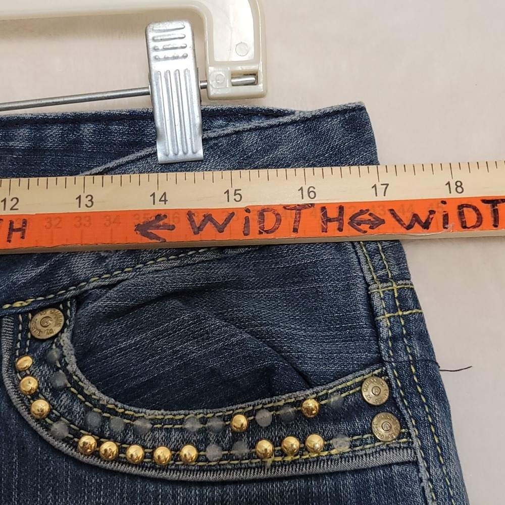 G by Guess Premium Women's Jeans Size 31 Naomi Boot Cut Embroidered Beads - Picture 11 of 16